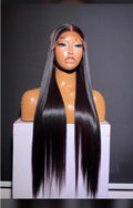 Raw vietnamese bone Straight 13x4 Frontal wig 30 inches