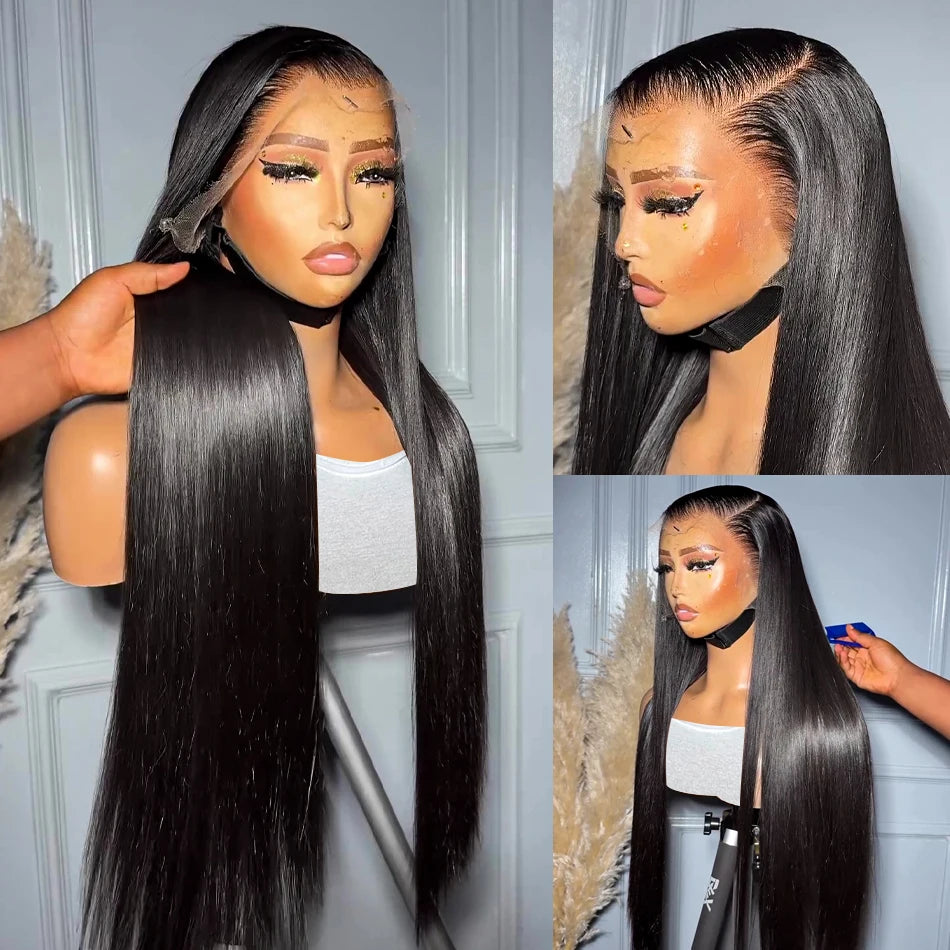 Raw vietnamese bone Straight 13x4 Frontal wig 30 inches