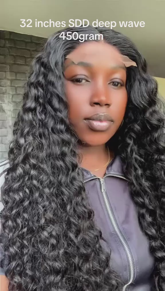32 Inches Deep Wave HD Lace Wig (450g)